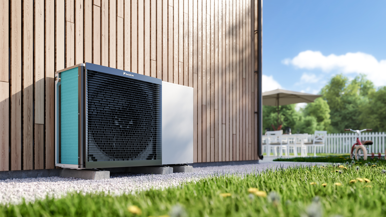 Pompă de căldură Daikin Altherma 3 M  backup heater de 3 kw  cu EDLA09D3W1
