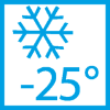 Functionare garantata pana la -25°C