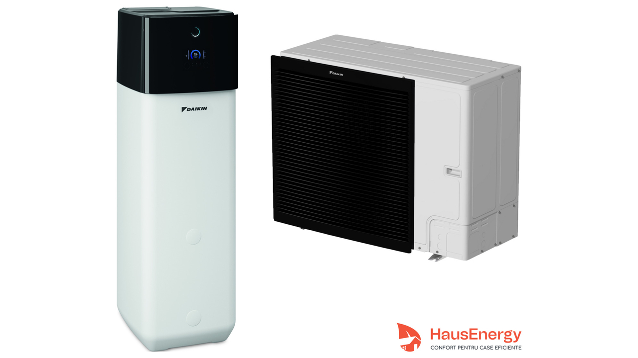 Pompă de căldură Daikin Altherma 3 R ECH2O  cu EBSH16P50D și ERLA16DW17