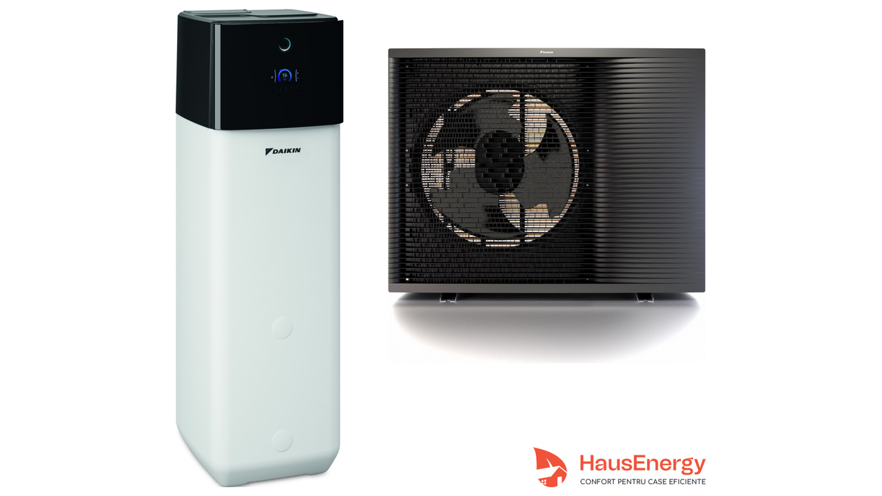 Pompă de căldură Daikin Altherma 3 R МT ECH2O  cu ELSHB12P50E și ERRA12EV3