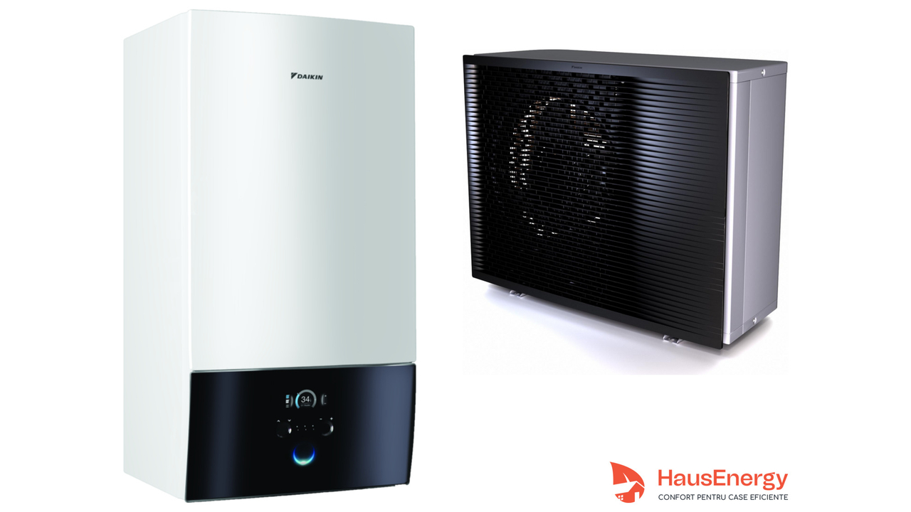 Pompă de căldură Daikin Altherma 3 R МT W  cu ELBH12E6V și ERRA08EW1
