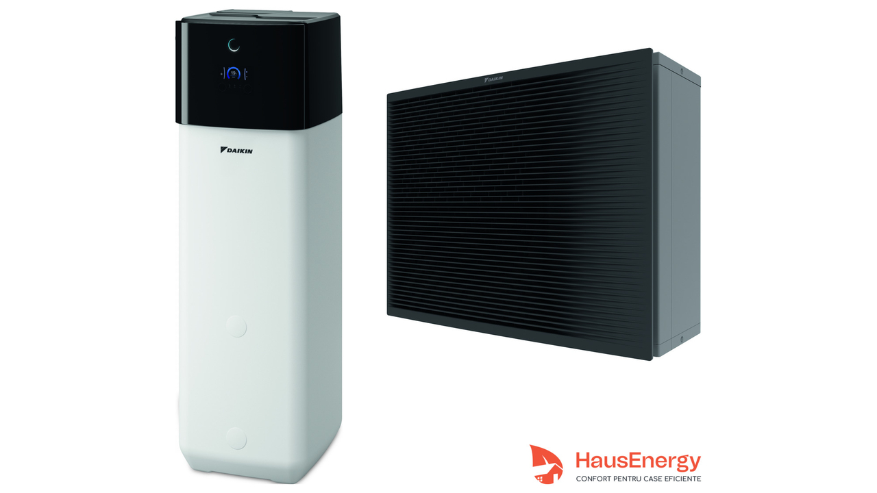 Pompă de căldură Daikin Altherma 3 H HT ECH2O  cu ETSX16P50E7 și EPRA16DW17